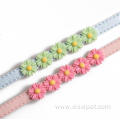 Eco Friendly Solid Luxury Pet Dog Flower Collar